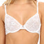 DKNY White Signature Lace Unlined Underwire Bra