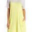 DKNY Yellow/Grey Short Sleeve Logo Colorblock Knit Sleepshirt