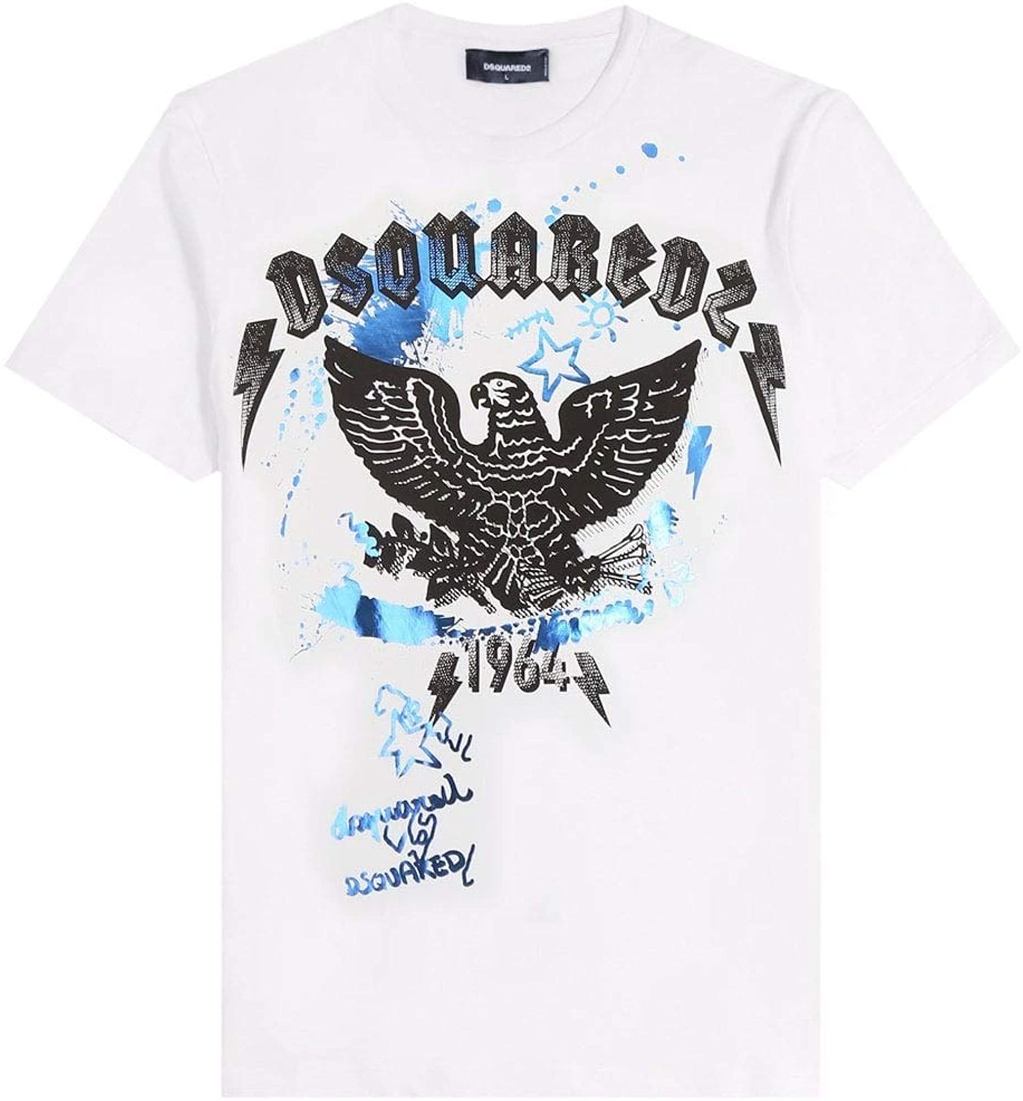 DSQUARED2 Metalic Eagle Graphic T-Shirt