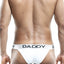 Daddy Backside Waistband Bikini Brief in White