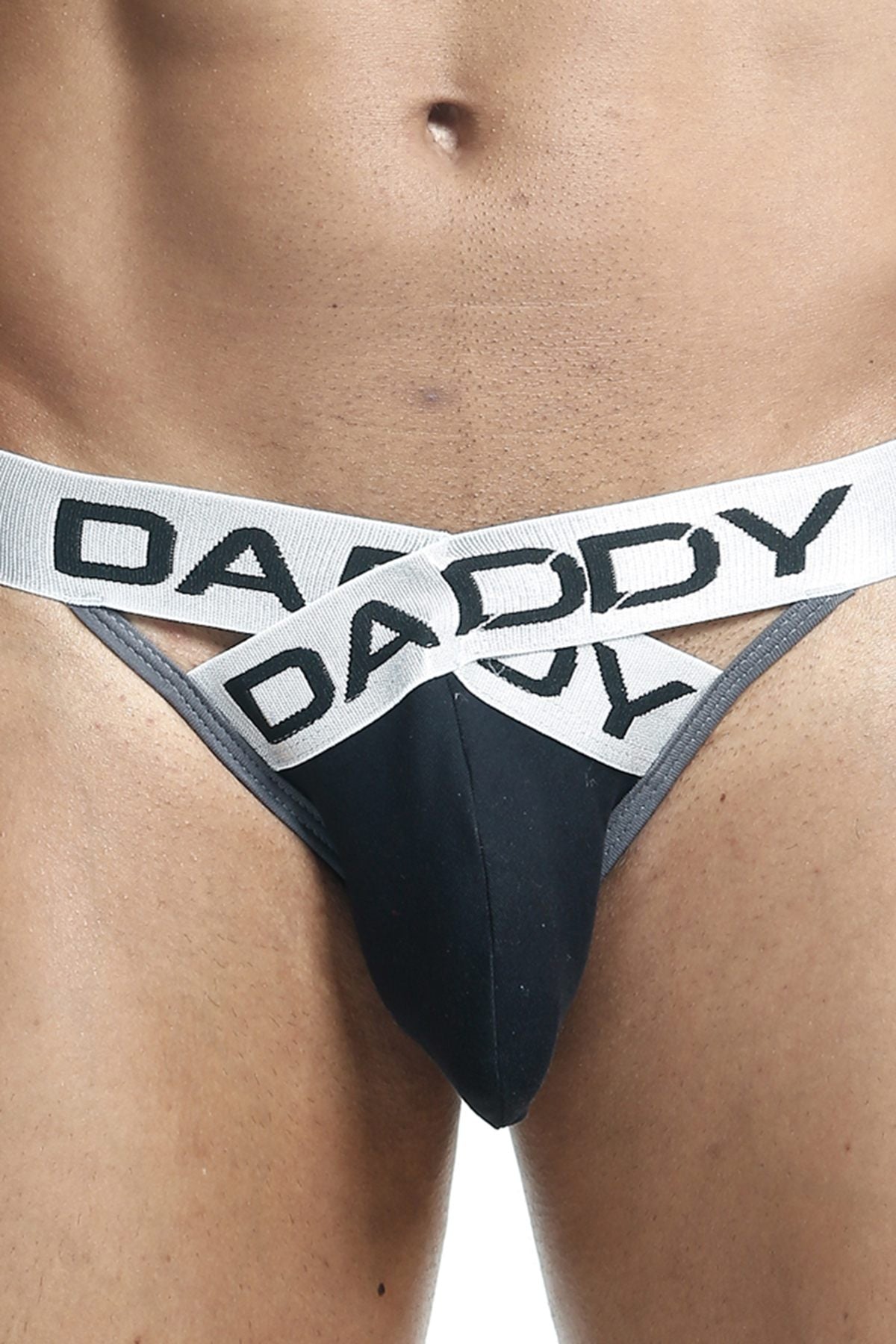 Daddy Black/Grey X Front Bikini Brief