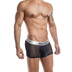 Daddy Black Mesh Nylon Pouch Boxer Trunk thumbnail 2