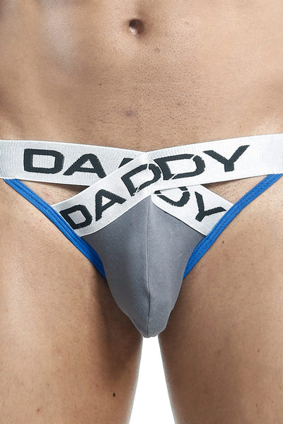 Daddy Grey/Blue X Front Bikini Brief