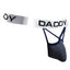 Daddy Grey/Navy Color-Trim Cross-Front Thong