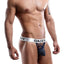 Daddy Grey/Navy Color-Trim Cross-Front Thong