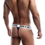 Daddy Grey/Navy Color-Trim Cross-Front Thong