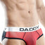 Daddy Red/Black Sheer-Front Bikini Brief