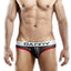 Daddy Sheer Front Bikini Brief in Black/Red