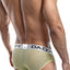 Daddy Sheer Net Mesh Color Stripe Brief in Lime
