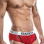 Daddy Sheer Net Mesh Color Stripe Brief in Red