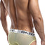 Daddy Sheer Net Mesh Color Stripe Brief in Yellow