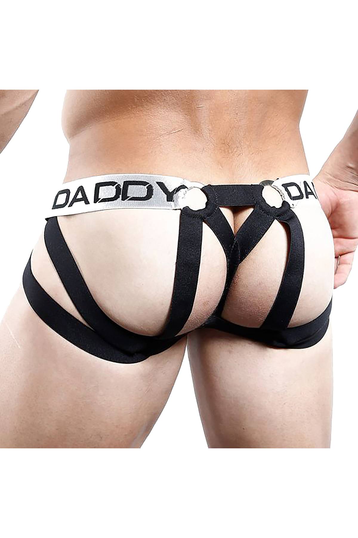 Daddy White Multi-Strap Jock-Thong