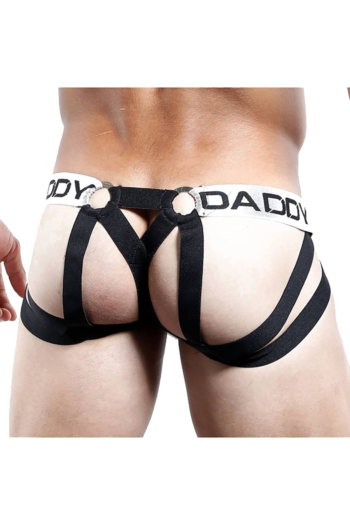 Daddy White Multi-Strap Jock-Thong