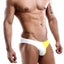 Daniel Alexander White/Yellow Color-Block Bikini Brief
