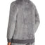 Daniel Buchler Long-sleeve Velour Lounge Sweatshirt Gray