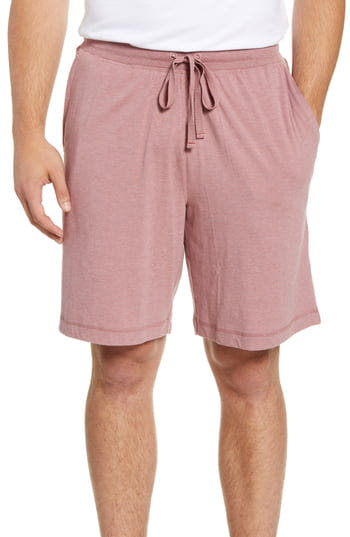 Daniel Buchler Men's Stretch Cotton & Modal Lounge Shorts Red