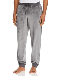 Daniel Buchler Velour Lounge Jogger Pants Gray thumbnail 1