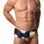 Danny Miami Wild Gold Print Swim Brief