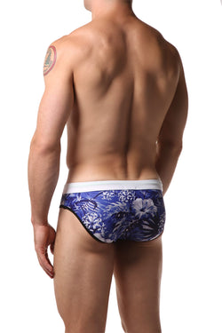 Datch Blue Tropical Swim Brief thumbnail 2