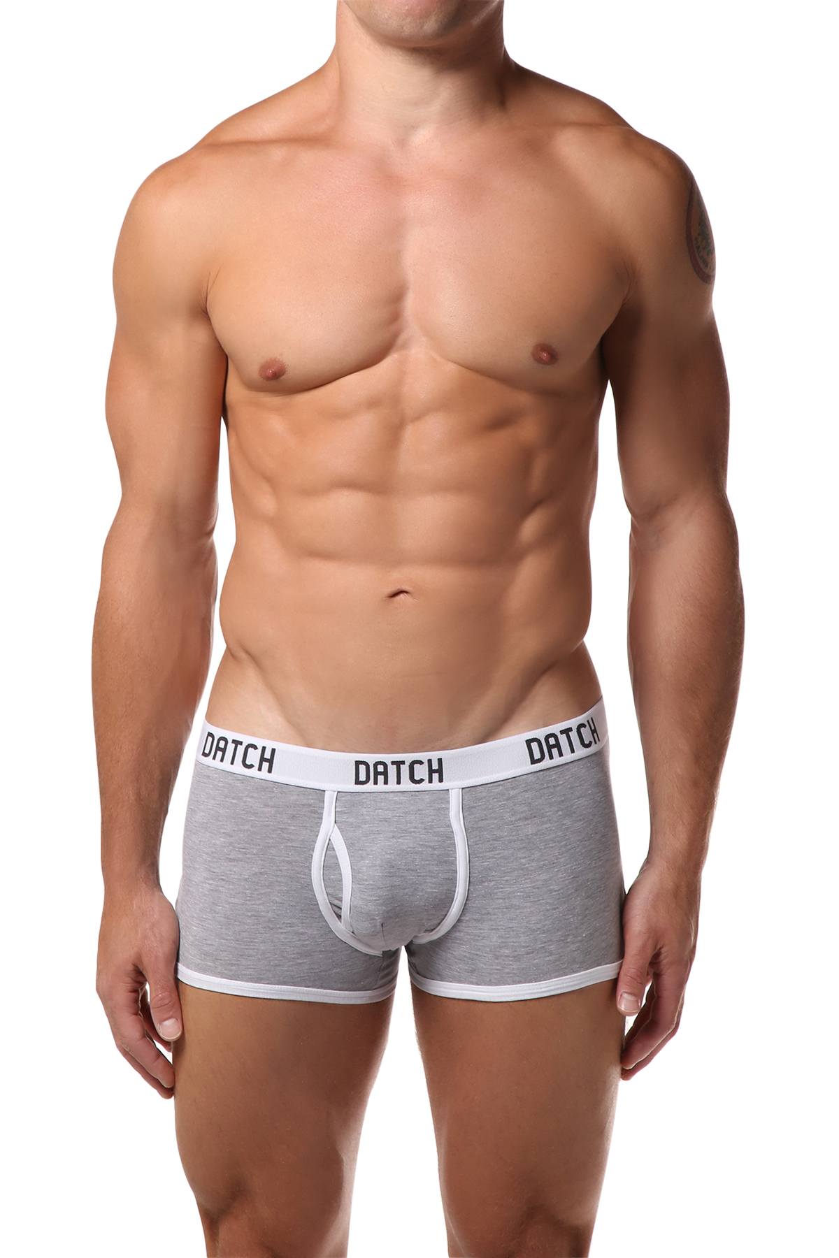 Datch Light Grey Contrast Boxer Trunk