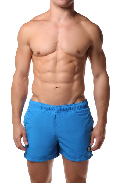 Datch Solid Light Blue Gladiator Swim Short