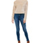 Derek Heart Juniors' Ribbed Faux-fur Top Cement