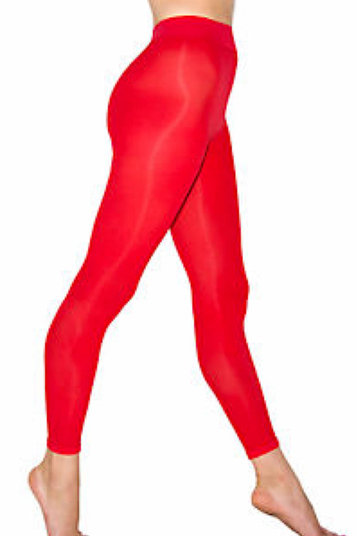 Desire Hosiery Red Sheer Footless Pantyhose