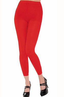 Desire Hosiery Red Sheer Footless Pantyhose thumbnail 2