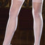 Desire Hosiery White Sheer Seamed Thigh-High Stockings