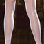 Desire Hosiery White Sheer Seamed Thigh-High Stockings