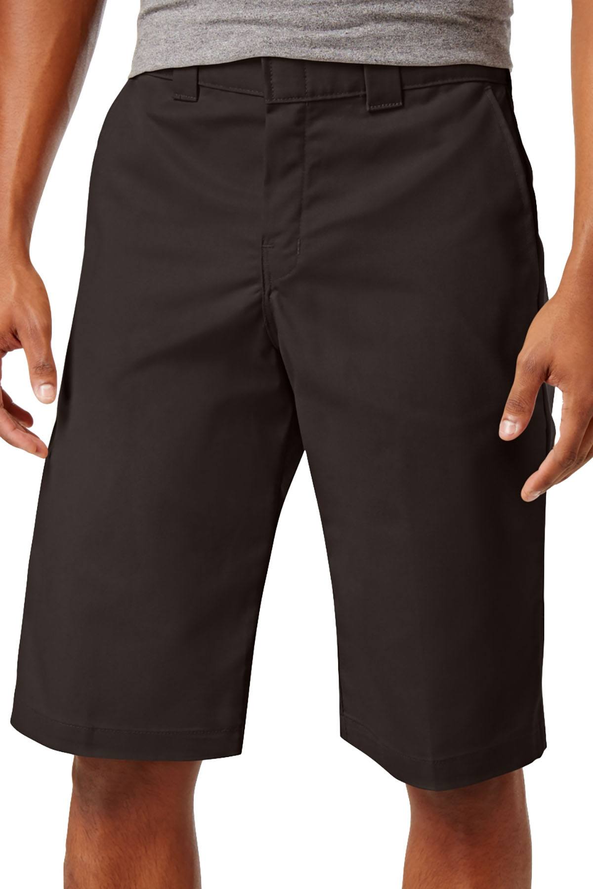 Dickies Chocolate-Brown 13" Relaxed-Fit Stretch Twill Work Short