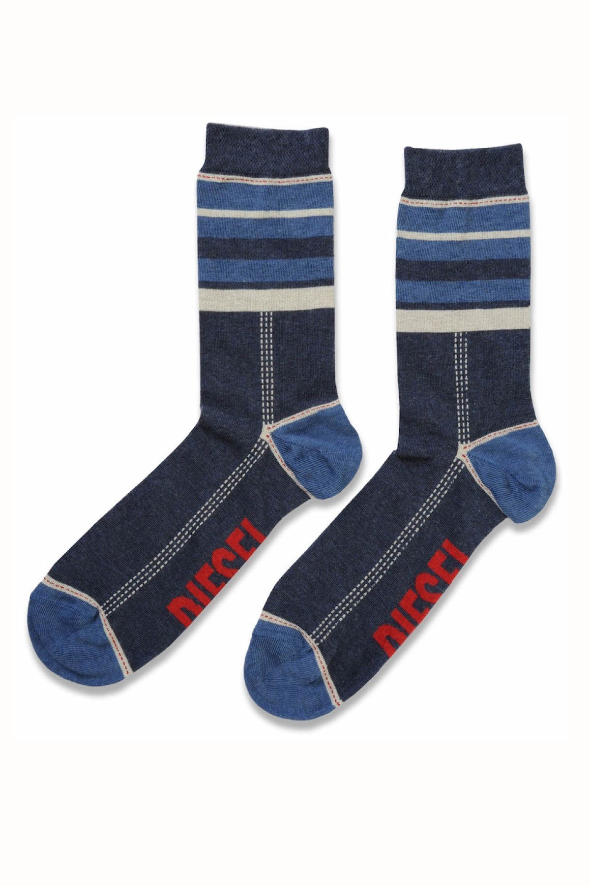 Diesel Blue Denim Stripe Ray Sock