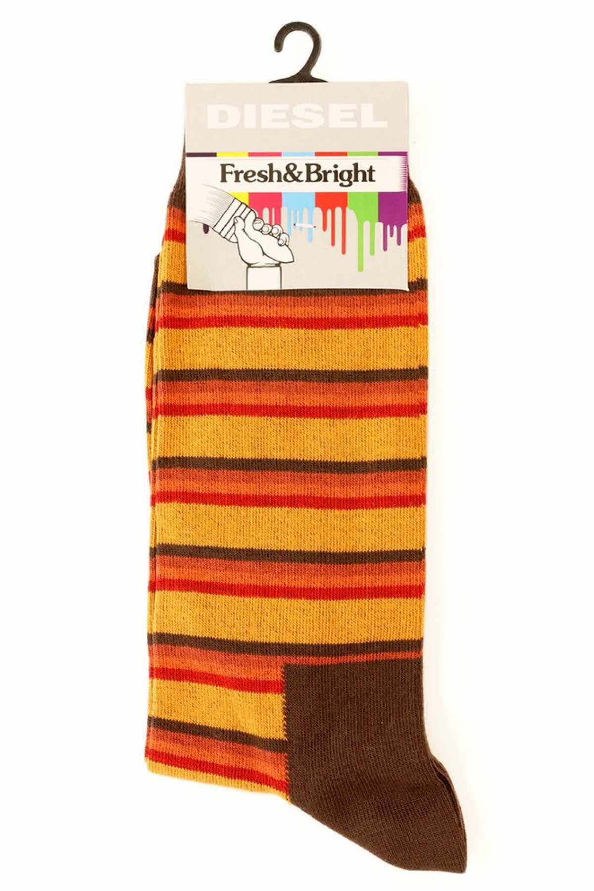 Diesel Brown & Mustard Joel Socks