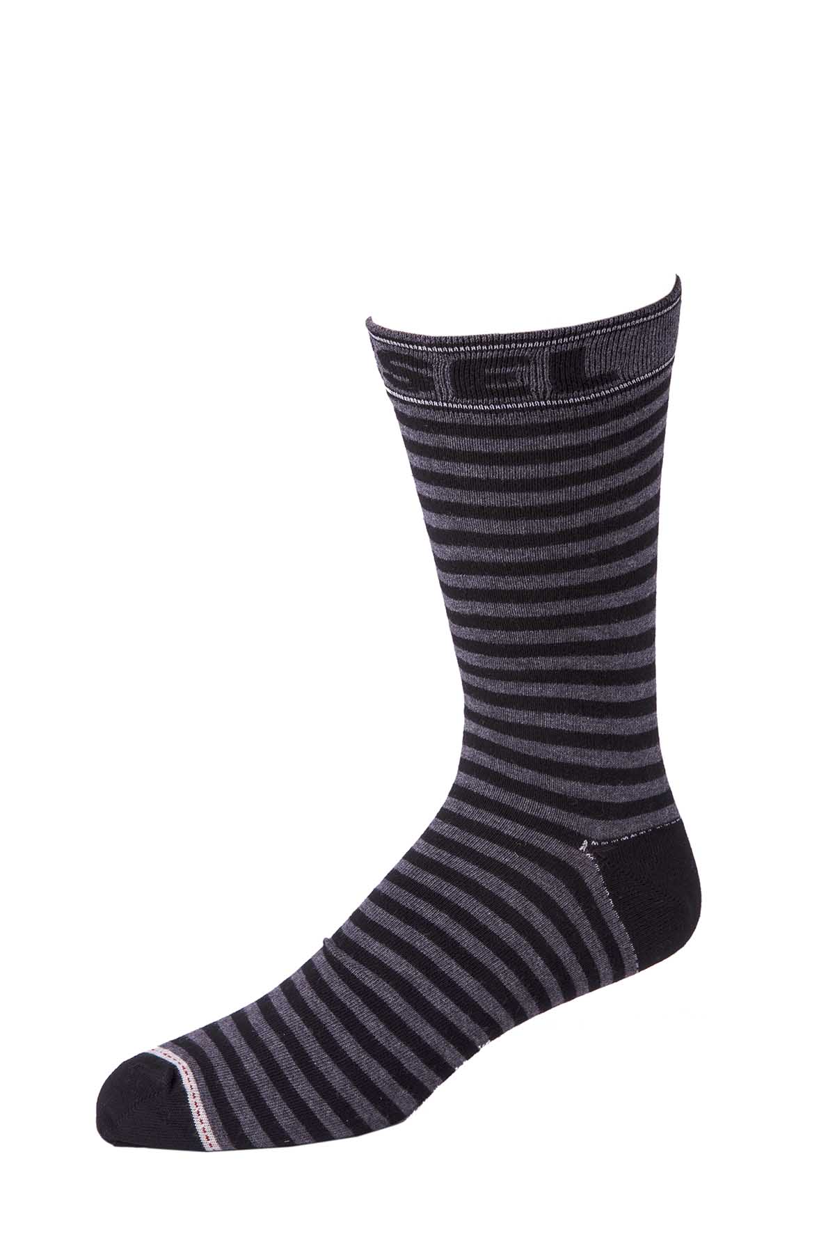 Diesel Grey & Black Stripe Ray Socks