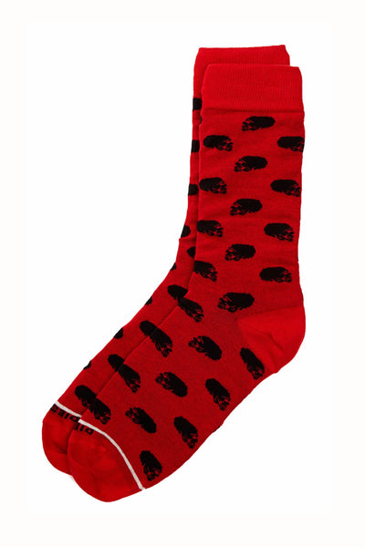 Diesel Red Skull Ray Socks