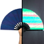 Dirt Squirrel Blue Reflective Fan