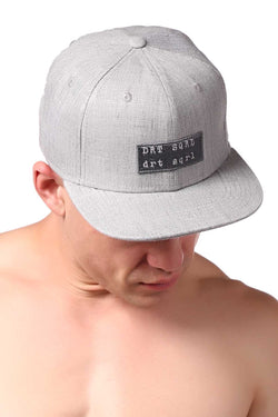 Dirt Squirrel Grey Text Snapback thumbnail 2
