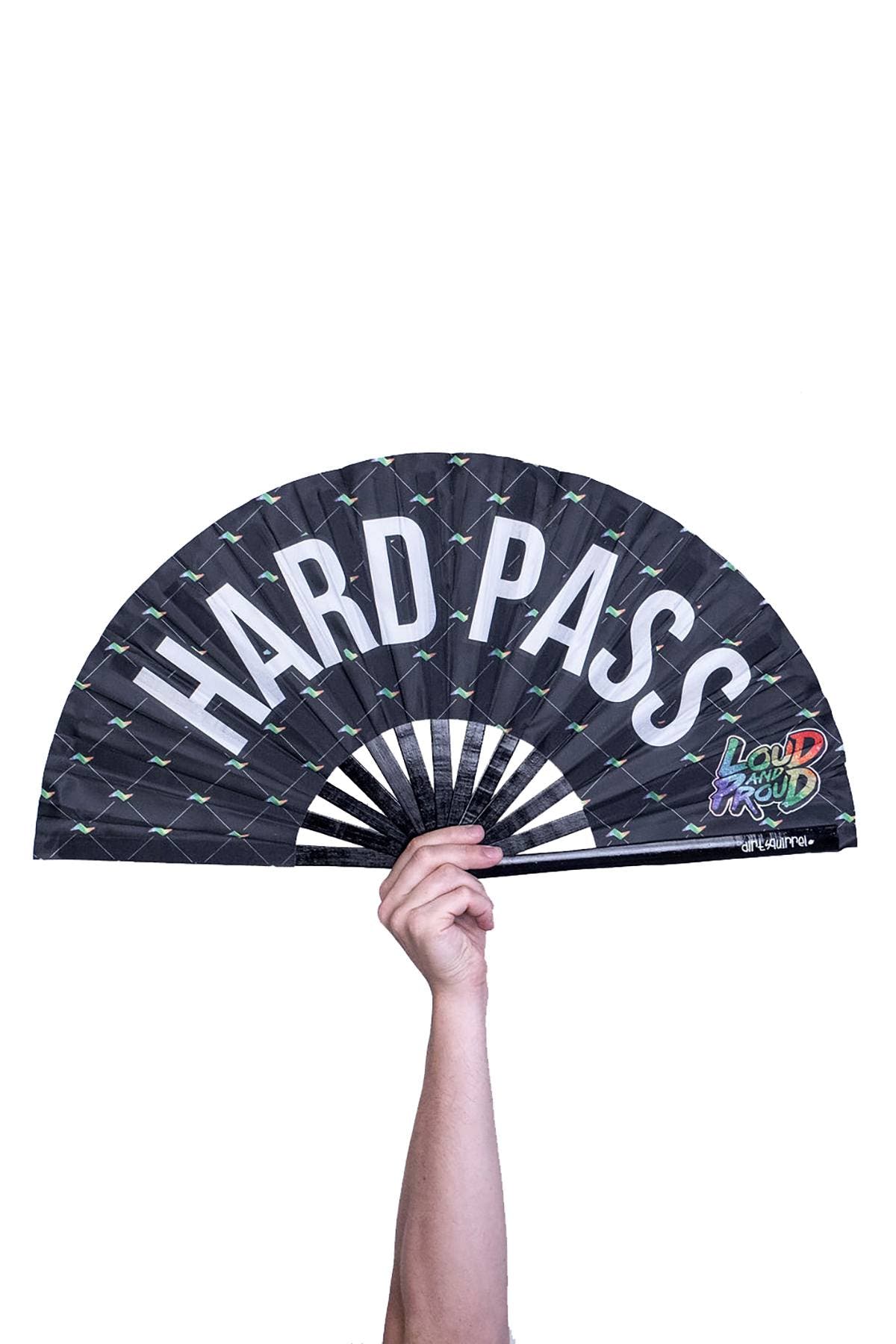Dirt Squirrel HARD PASS Bamboo Snapping Fan