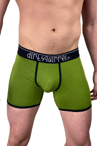 Dirt Squirrel Olive Boxer Brief