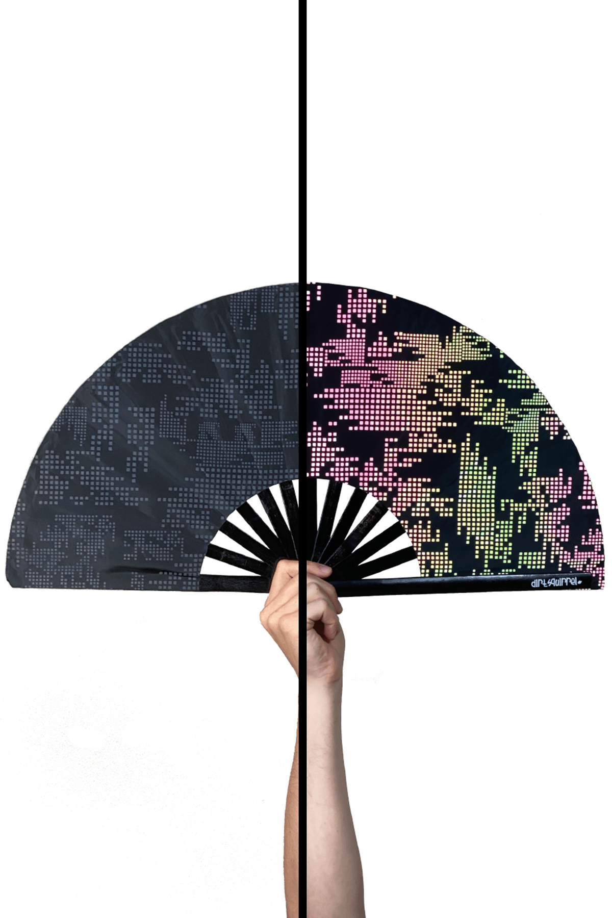 Dirt Squirrel Reflective Tetris Fan