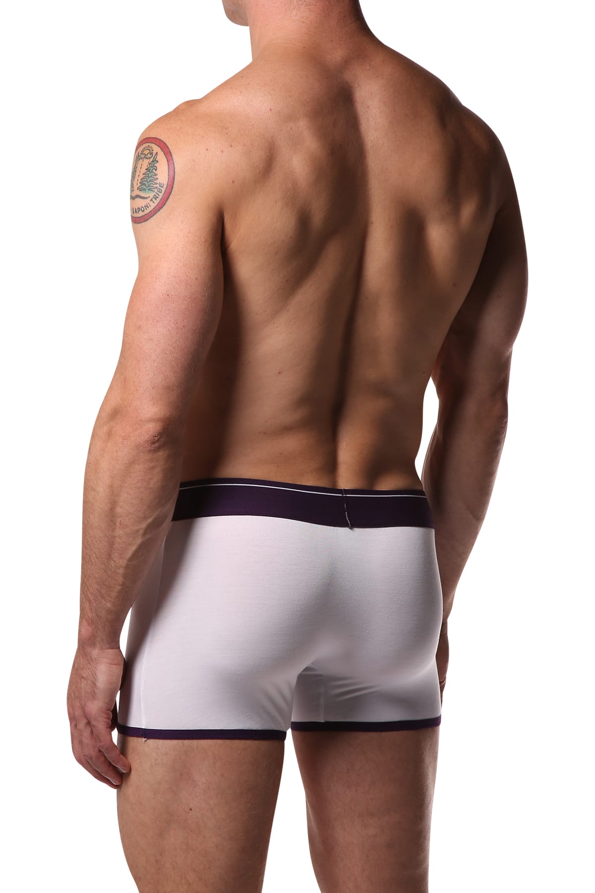 Dirt Squirrel White Contrast Boxer Brief