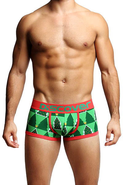 Discover Christmas Tree Boxer Brief