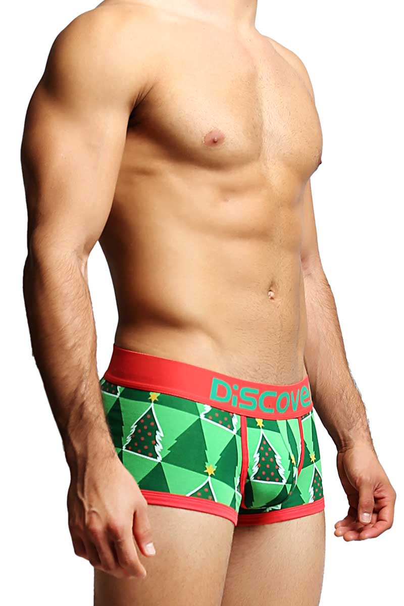 Discover Christmas Tree Boxer Brief