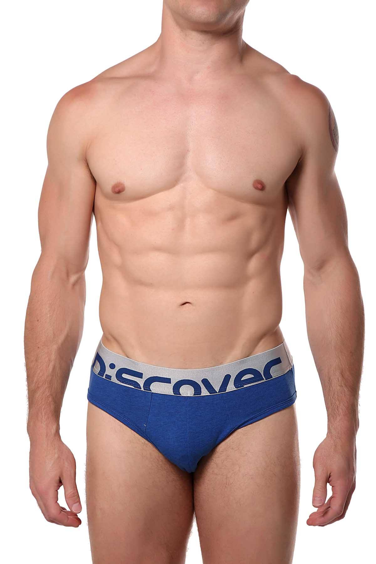Discover Denim-Blue Silver Brief