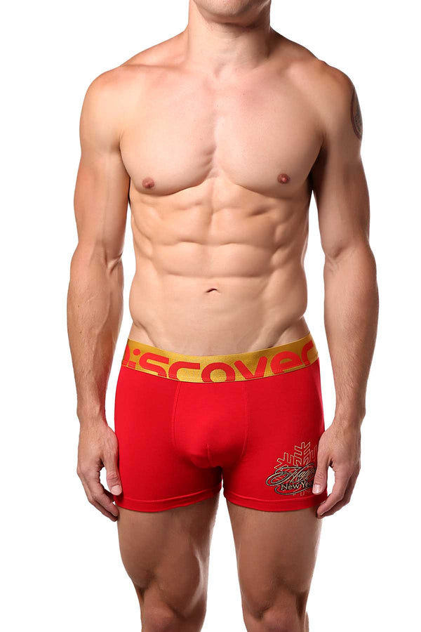 Discover Red Happy New Year Boxer