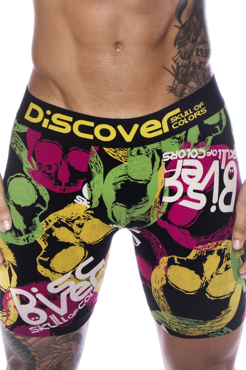 Discover Skull Multi-Colored Surf Boxer