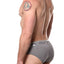Discover Stone-Grey Silver Brief