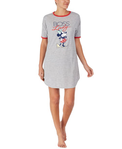 Disney Minnie Mouse Boss Lady Sleep Shirt Grey heather thumbnail 1