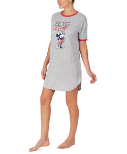 Disney Minnie Mouse Boss Lady Sleep Shirt Grey heather thumbnail 2