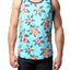 Distortion Capri Blue Floral AOP Tank Top